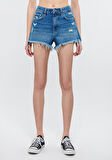 Rosie Gold Koyu Mavi Jean Şort 1447433874