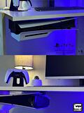 Playstation 5 Slim Duvar Standı Yerden Tasarruf Rahat Hava Akışı Gaming Aksesuar Konsol Tutacağı