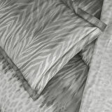 Taç Zavora Saten Çift Kişilik Nevresim Takımı Antrasit