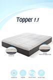 Topper 1.1 - Konfor Arttırıcı Yatak Pedi - Kuş Tüyü Soft Sünger - Yıkanabilir Kılıflı