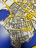Dalyan Fenerbahçe Taraftarı için Özel Tasarım 3D Ahşap Dekor 45x58cm