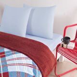 Taç 1000043277 Çift Kişilik Polar Battaniye Kırmızı 200 x 220 cm Set