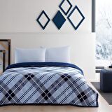 Taç 1000043280 Çift Kişilik Polar Battaniye Mavi 200 x 220 cm Set