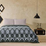Taç Harlow Tek Kişilik Polar Battaniye Gri 160 x 220 cm Set