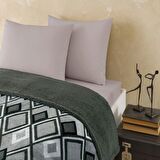 Taç Harlow Tek Kişilik Polar Battaniye Gri 160 x 220 cm Set