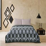 Taç Harlow Tek Kişilik Polar Battaniye Gri 160 x 220 cm Set