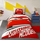 Taç Disney Cars Lightning Pamuk Tek Kişilik Nevresim Takımı
