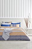 Taç Plain BMR Çift Kişilik Private Set Mavi