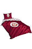 TAÇ LİSANSLI GS KIRMIZI LOGO TEK KİŞİLİK NEVRESİM TAKIMI