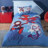 Taç Lisanslı DH Spidey and Friends Pamuk Tek Kişilik Nevresim Takımı