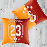 TAÇ GALATASARAY YENİ SEZON LİSANSLI ÇİFT YÜZÜ DESENLİ KIRLENT ( 1 ADET 40 X 40 CM )