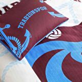 Taç Lisanslı Trabzonspor Mavi Tek Kişilik Pamuk Pike Takımı