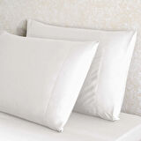 Linens X TENCEL™ Lyocell 2'li Standart Yastık Kılıfı Beyaz