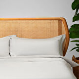 Linens Mix&Match Pamuk Saten Tek Kişilik Saten Nevresim Kılıfı Gri