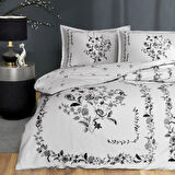 Linens Allday Nelson Pamuk Saten Nevresim Takımı Çift Kişilik Gri