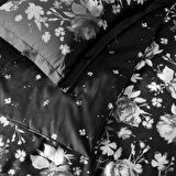 Linens Wıntor Pamuk Saten Nevresim Takımı Çift Kişilik Siyah