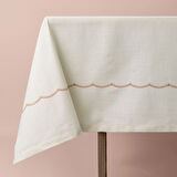 Linens Morby 150x250 cm Masa Örtüsü Naturel Kiremit