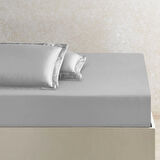 Linens X TENCEL™ Lyocell Çift Kişilik Çarşaf Gri