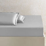 Linens X TENCEL™ Lyocell 2'li Volanlı Yastık Kılıfı Seti Gri