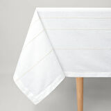 Linens Patrick 150x300 cm Masa Örtüsü Kırık Beyaz