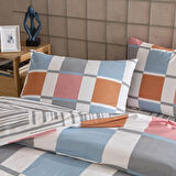 Taç Loxa Ranforce Tek Kişilik Nevresim Takımı Turuncu