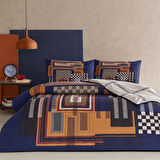 Taç Ravix Ranforce Çift Kişilik Nevresim Takımı Lacivert