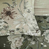 Taç Nurell Saten Çift Kişilik Nevresim Takımı Gri