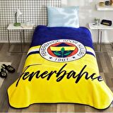 Taç Lisanslı Tek Kişilik Fenerbahçe Sarı Lacivert Battaniye