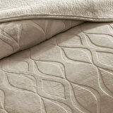 Taç Tessra Çift Kişilik Battaniye Bej