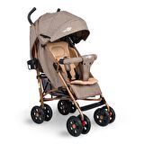 Comfymax Tam Yatar Baston Bebek Arabası – Wood Brown