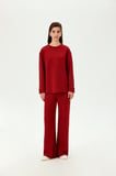 Parlak Taşlı Oversize Sweatshirt
