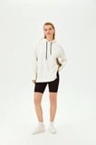 Yan Şerit Fermuar Detaylı Kapüşonlu Örme Sweatshirt