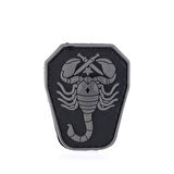 Single Sword Akrep Plastik Patch - Peç Küçük Boy 4Cm X 5,5Cm SİYAH