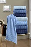PURE BUKLE 4LÜ PVC ÇANTA MAVI 30X50