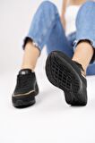 Muggo Happy Garantili Kadın Ortopedik Günlük Bağcıklı Şık Rahat Sneaker Spor Ayakkabı