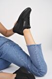 Muggo Happy Garantili Kadın Ortopedik Günlük Bağcıklı Şık Rahat Sneaker Spor Ayakkabı