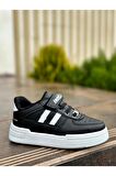 Muggo Kai Günlük Unisex Çocuk Garantili Lastikli ve Cırtlı Rahat Sneaker Spor Ayakkabı