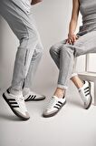 Muggo JABBAR Unisex Ortopedik Günlük Garantili Bağcıklı Yürüyüş Koşu Sneaker Spor Ayakkabı