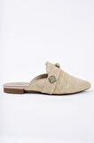 Muggo KENDAL Önü Kapalı Kadın Günlük Hasır Terlik