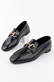 Muggo STRİDE Metal Tokalı Kadın Günlük Loafer Ayakkabı
