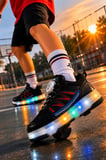 Muggo SKY Çocuk Işıklı Patenli Tekerlekli Sneaker Spor Ayakkabı
