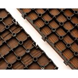 Sunsoe Dişbudak Ağacı Balkon Bahçe Ahşap Yer Döşemesi Karo Deck 30x30 cm - 1 Adet (0,09m2)