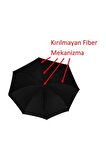 Protokol Büyük Boy Karbon Fiber Baston Şemsiye 150 cm Çap
