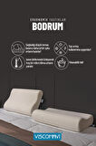 Boyun Destekli Ortopedik Visco Yastık (Bodrum Ergonomik Visco Yastık 55x35x11-9 CM)