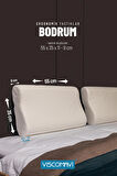 Boyun Destekli Ortopedik Visco Yastık (Bodrum Ergonomik Visco Yastık 55x35x11-9 CM)