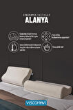 Boyun Destekli Ortopedik Visco Yastık (Alanya Ergonomik Visco Yastık 60x32x13-10 CM)