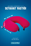 Ortopedik Visco Seyahat Yastığı Boyun Yastığı Visco Yastık Boyunluk Pembe