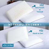 CUNDA İKİ YÜZEYİ FARKLI SERTLİKTE ORTOPEDİK VISCO YASTIK 60X40X15 CM
