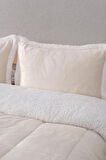 Comforter Çift Kişilik Battaniye Seti - Krem