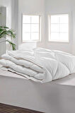 Taç Tek Kişilik Microfiber Yorgan - Beyaz